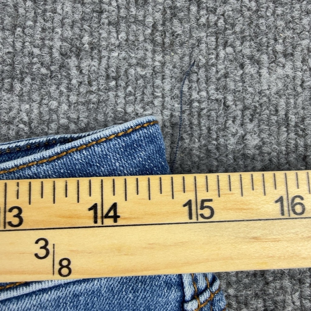 Seven7 Shorts Womens 6 Blue Denim Cutoff Raw Hem Stretch 5 Pocket Casual Summer - Picture 4 of 10